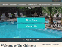 Tablet Screenshot of chimneysapartmentselpaso.com